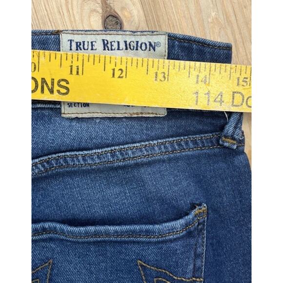 True Religion Jennie Curvy Skinny Jean Women’s Size 30 Med Wash Stretch Mid Rise - Picture 6 of 7